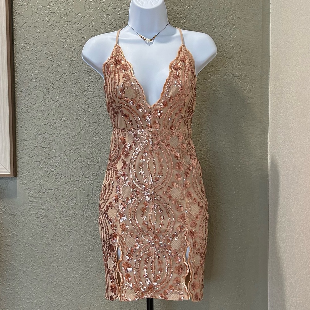 NWT Fashion Nova Sequin Mini Dress
